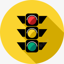 红绿灯手绘交通红绿灯标志高清图片