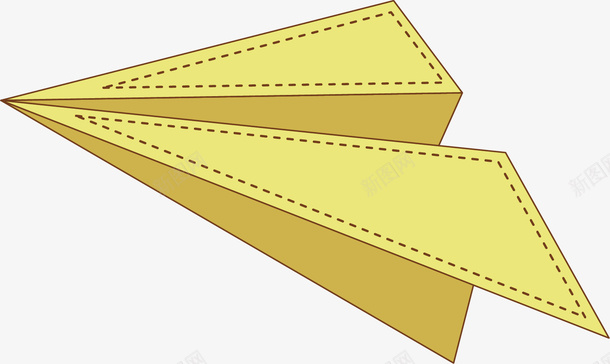 黄色的纸飞机矢量图ai免抠素材_新图网 https://ixintu.com 传递讯息 卡通 手绘 纸飞机 飞行 矢量图