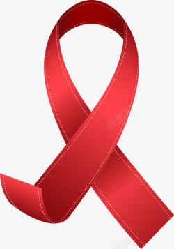 可爱世界艾滋病日红丝带素材