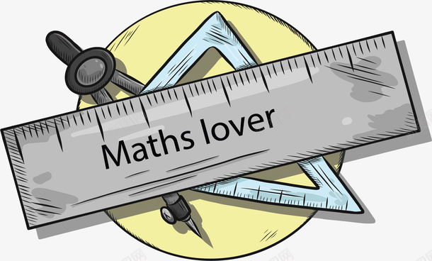 开学季手绘圆规格尺矢量图ai免抠素材_新图网 https://ixintu.com 圆规 开学季 手绘风 数学工具 格尺 矢量png 矢量图