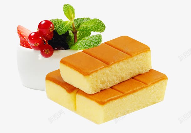 芝士蛋糕png免抠素材_新图网 https://ixintu.com 方块蛋糕 树莓 芝士蛋糕 蒸蛋糕