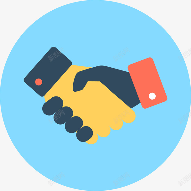 商业伙伴矢量图图标eps_新图网 https://ixintu.com 互利 卡通图标 合作伙伴 商业伙伴 商务合作 商务谈判 商务面谈 握手 握手ico 握手icon 矢量图 达成协议