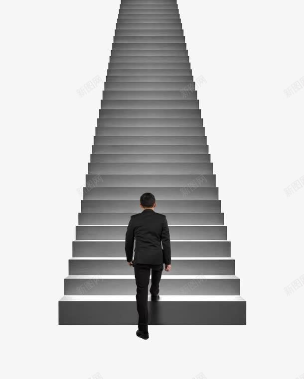 晋升阶梯png免抠素材_新图网 https://ixintu.com 人物 晋升 晋升阶梯 楼梯 走楼梯 阶梯