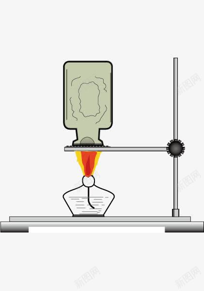钠与氯气反应png免抠素材_新图网 https://ixintu.com 气体 酒精灯 铁架台