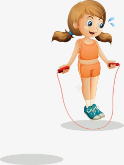 女孩跳绳体育运动跳绳运动高清图片