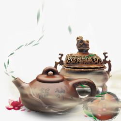 泡茶场景中国茶具高清图片
