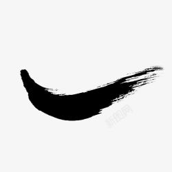 黑白钓鱼logo水墨笔刷对勾耐克高清图片