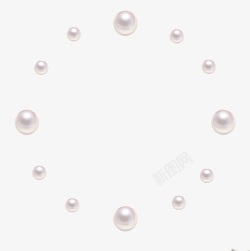 白珍珠珍珠首饰珠宝白色珍珠高清图片