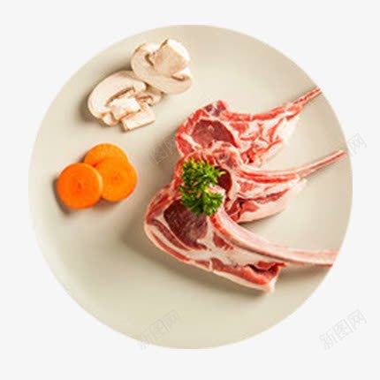 一盘美味羊肉png免抠素材_新图网 https://ixintu.com 寸排 生鲜 羊肉 羊腿 羔羊 肉 食材 食物