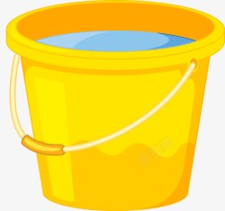 黄色水桶卡通水桶装饰高清图片