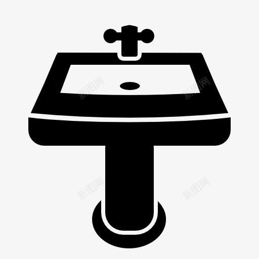 洗手台图标png_新图网 https://ixintu.com 洗手池