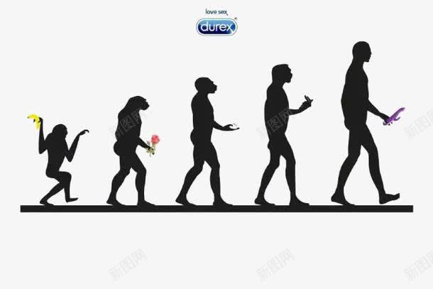 杜蕾斯猿人进化过程png免抠素材_新图网 https://ixintu.com 人类进化论 猿人 过程 进化
