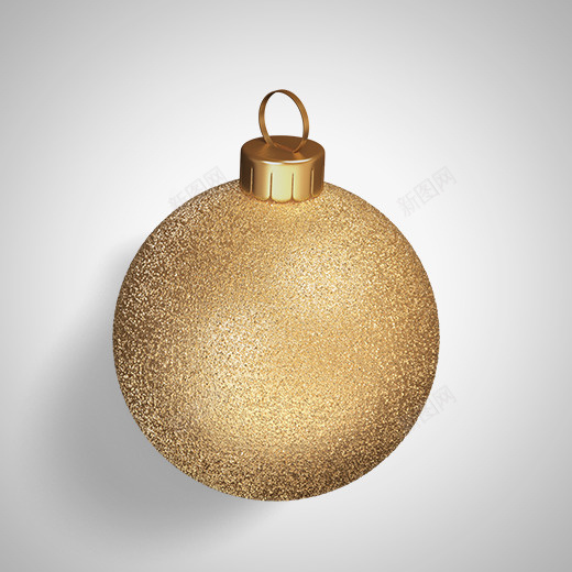 金色圆球圣诞元素psd免抠素材_新图网 https://ixintu.com 光泽 创意 圣诞节 渐变 纹理 节日 装饰 金色