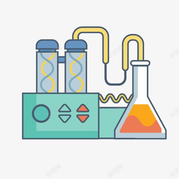 卡通化学实验过程png免抠素材_新图网 https://ixintu.com 化学 化学反应 化学实验 实验 实验过程 烧杯 科学