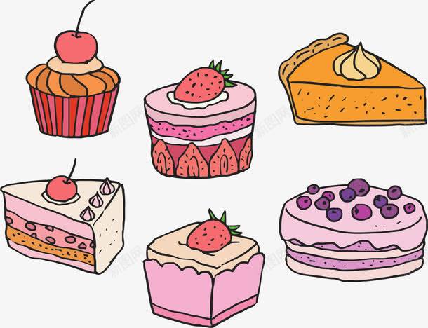 甜品店卡通蛋糕花纹png免抠素材_新图网 https://ixintu.com 卡通蛋糕 矢量png 蛋糕 蛋糕彩蛋 蛋糕花纹