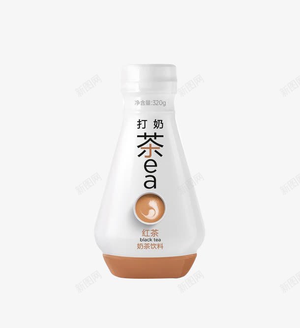 打奶茶饮料png免抠素材_新图网 https://ixintu.com 产品实物 奶茶 打奶茶 白色瓶装 饮料