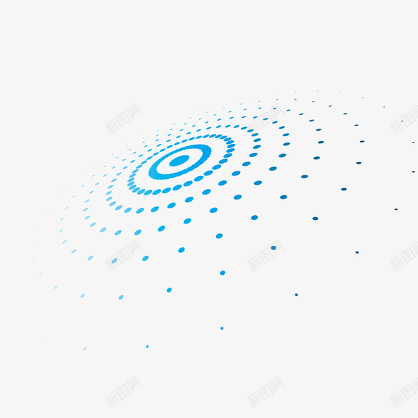 旋转的宇宙蓝色图案矢量图eps免抠素材_新图网 https://ixintu.com 图案 旋转的宇宙 旋转风 点的聚散 艺术感 蓝色 矢量图