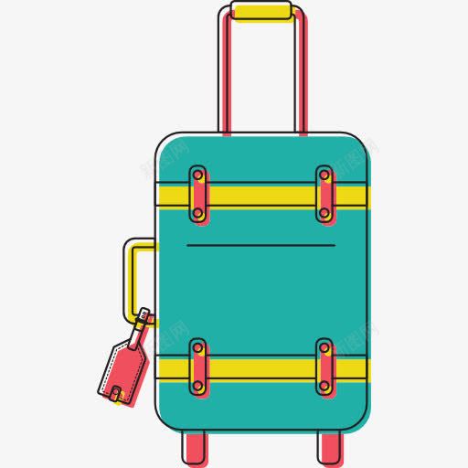 手提箱图标png_新图网 https://ixintu.com 工具和用具 旅行 箱包 行李