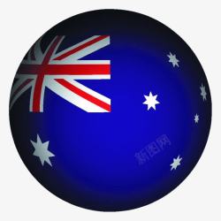 澳洲国旗圆球素材