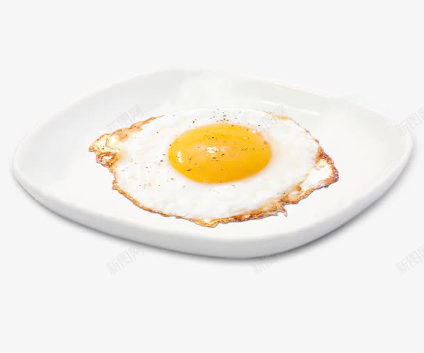 一盘煎蛋png免抠素材_新图网 https://ixintu.com 一盘 早餐 煎蛋 白色 白色盘子 食物 黄色