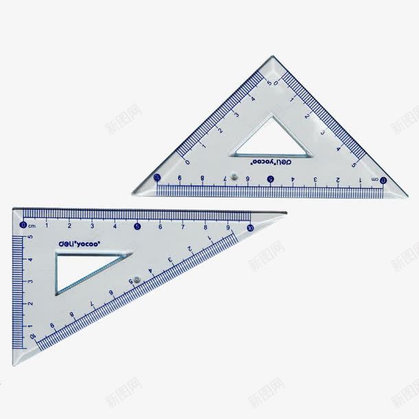 两块三角板png免抠素材_新图网 https://ixintu.com 三角板 两块 刻度尺 实物