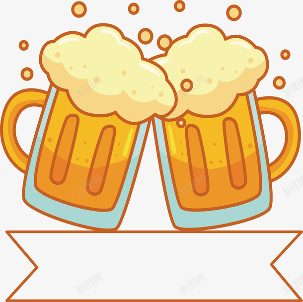 啤酒logo矢量图图标ai_新图网 https://ixintu.com logo设计 创意 啤酒 啤酒logo 啤酒碰杯 干一杯 干杯 矢量图 聚会