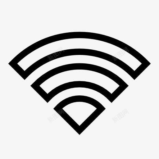 无线网络ios7icons图标png_新图网 https://ixintu.com wifi 无线网络