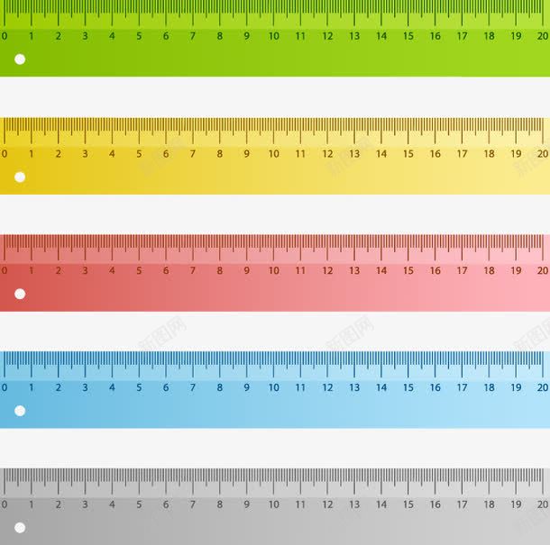 尺子矢量图eps免抠素材_新图网 https://ixintu.com 免费矢量下载 尺子 测量工具 直尺 矢量图
