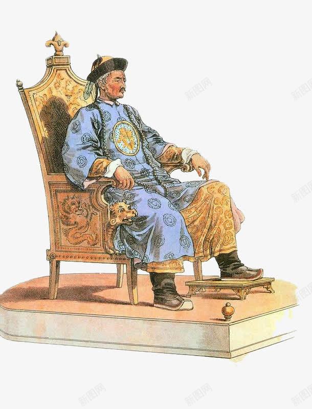 坐在椅子上的帝王png免抠素材_新图网 https://ixintu.com 九五之尊 位高权重 君主 君王 圣上 坐着 帝王 皇上 皇帝 穿龙袍 轩辕黄帝 龙的传人