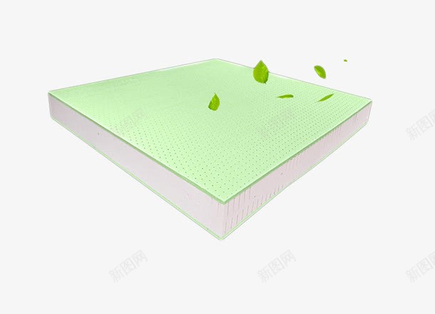 绿色床垫png免抠素材_新图网 https://ixintu.com 乳胶床垫 保护家人健康 安全 无污染
