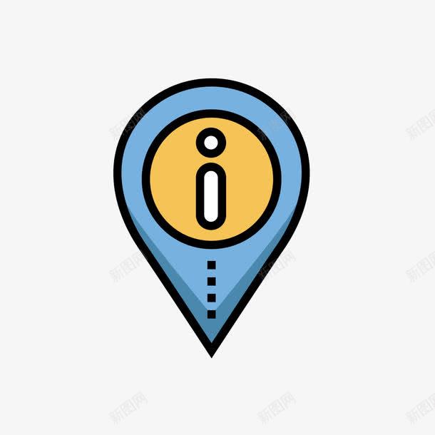 定位图标png_新图网 https://ixintu.com 位置 图标 定位 导航 点状 符号 蓝色