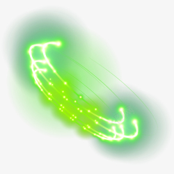 光圈免抠素材绿色光环装饰图案矢量图高清图片
