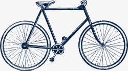 古老的自行车古老的清朝自行车矢量图图标高清图片