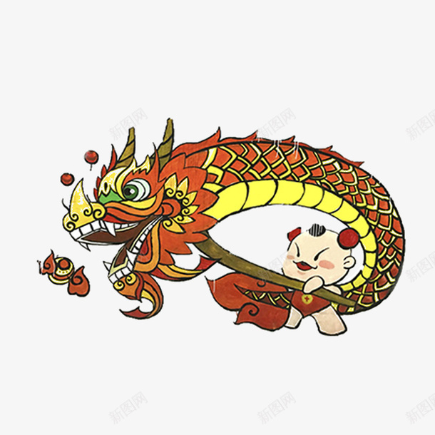 奢华二月二龙抬头宣传png免抠素材_新图网 https://ixintu.com 中国风 二月初二 传统节日 农事节 农历二月初二 古老的龙 广告宣传 春耕节 舞龙 节日 龙 龙抬头