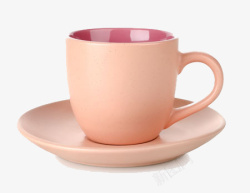 粉色水杯可爱咖啡杯高清图片