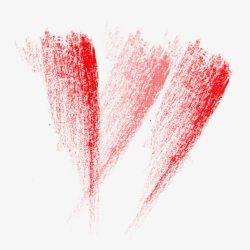 红色色块色块粉笔笔刷效果高清图片