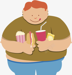 卡通人物大肚腩胖子素材