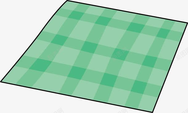 方格垫布png免抠素材_新图网 https://ixintu.com 一块 卡通 厨房用具 垫布 手绘 方形 简图 绿色