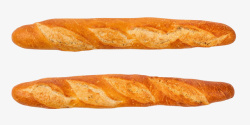 两个法棍简洁两个烤面包法棍不同角度高清图片