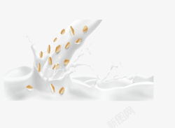 营养燕麦营养早餐燕麦牛奶高清图片