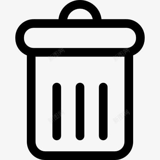 删除按钮图标png_新图网 https://ixintu.com 删除按钮 可以 垃圾 工具和器具 桶 送垃圾