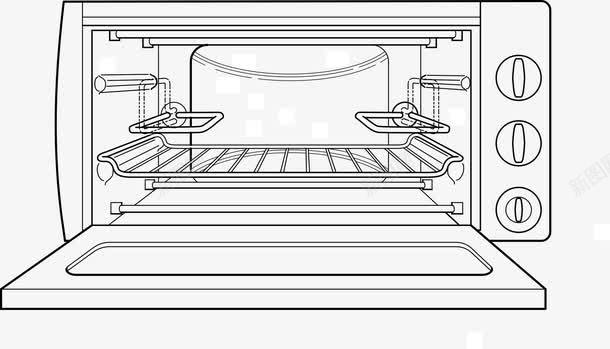 烤箱内部结构png免抠素材_新图网 https://ixintu.com 厨房灶具 微波烤箱 烘烤 烤 烤箱
