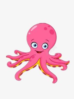 粉色章鱼腿粉色小章鱼高清图片