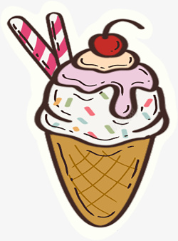 樱桃味樱桃味冰淇淋高清图片