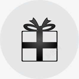 礼盒图标png_新图网 https://ixintu.com 图标 大礼包 拟物 灰白图标控 礼物 礼盒 黑白纯色