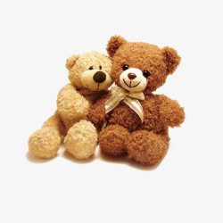 偶扑两只婚庆装饰毛绒玩具泰迪熊高清图片