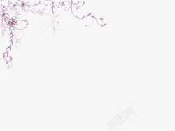 粉紫色花藤花藤高清图片