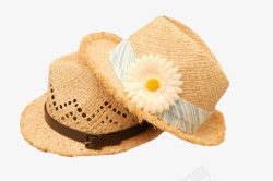 卡其色装饰卡其色度假镂空花朵女士沙滩帽实高清图片