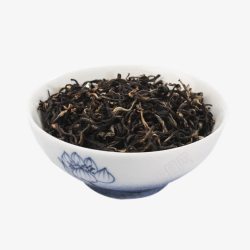 一碗皇茶红茶叶素材