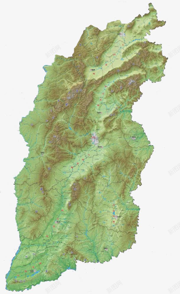 卫星山西地图png免抠素材_新图网 https://ixintu.com 卫星 地图 山西 山西地图